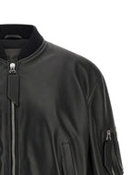 The Attico Black Lamb Leather Leather Jacket
