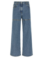 The Attico Blue Cotton Jeans Denim