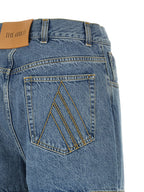 The Attico Blue Cotton Jeans Denim