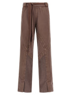 The Attico Brown Cotton Casual Pants