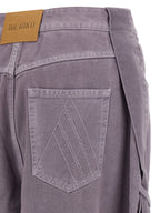 The Attico Purple Cotton Cargo Pants