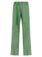 The Attico Bicolor Cotton Casual Pants