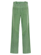 The Attico Bicolor Cotton Casual Pants