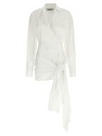 White Cotton Short Dress