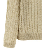 Brunello Cucinelli Beige Linen Cardigan