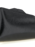 The Attico Black Calfskin Clutch Bag