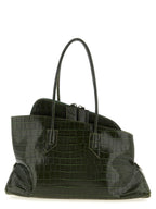 Bicolor Calfskin Shoulder Bag