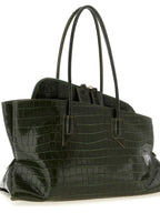 Bicolor Calfskin Shoulder Bag