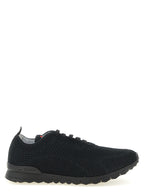 Kiton Black Cotton Athletic Sneakers