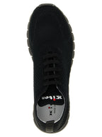 Kiton Black Cotton Athletic Sneakers
