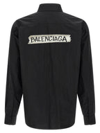 Balenciaga Black Cotton Blouse