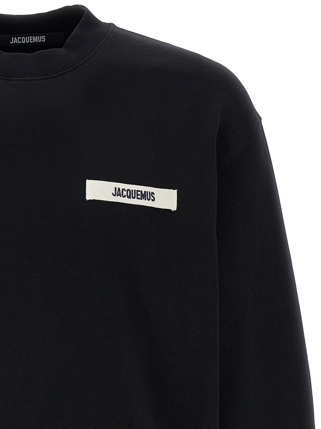 Black Cotton Sweatshirt