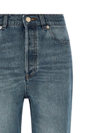 A.P.C. Blue Cotton Flared Jeans