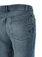 A.P.C. Blue Cotton Flared Jeans