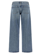Agolde Blue Cotton Straight-Leg Jeans