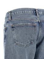Agolde Blue Cotton Straight-Leg Jeans