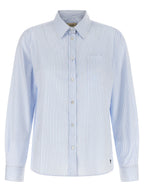 Max Mara Blue Cotton Blouse