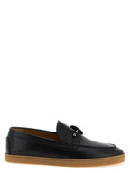 Christian Louboutin Black Calfskin Slip-On Loafers