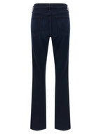 Mother Denim Blue Cotton Flared Jeans
