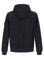 Stone Island Blue Polyester Shell Jacket