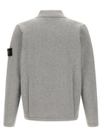 Stone Island Gray Cotton Polo Shirt