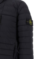 Stone Island Blue Polyamide Full-Length Jacket