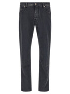 Jacob Cohen Gray Cotton Straight-Leg Jeans
