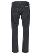 Jacob Cohen Gray Cotton Straight-Leg Jeans