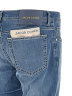 Jacob Cohen Blue Cotton Straight-Leg Jeans