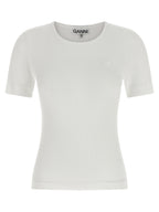 Ganni White Organic Cotton T-Shirt