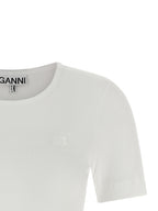 Ganni White Organic Cotton T-Shirt