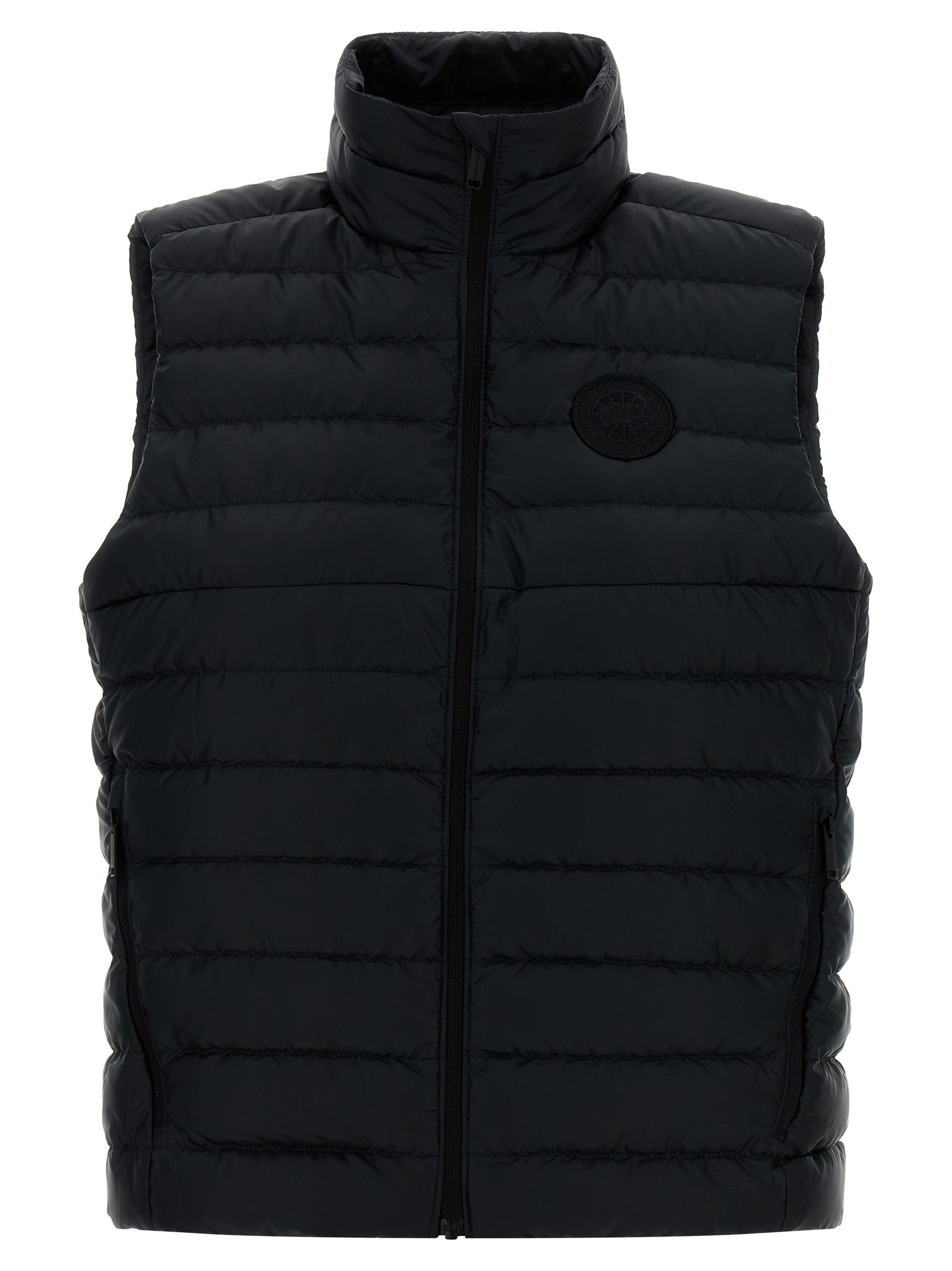 Black Polyamide Sleeveless Jacket