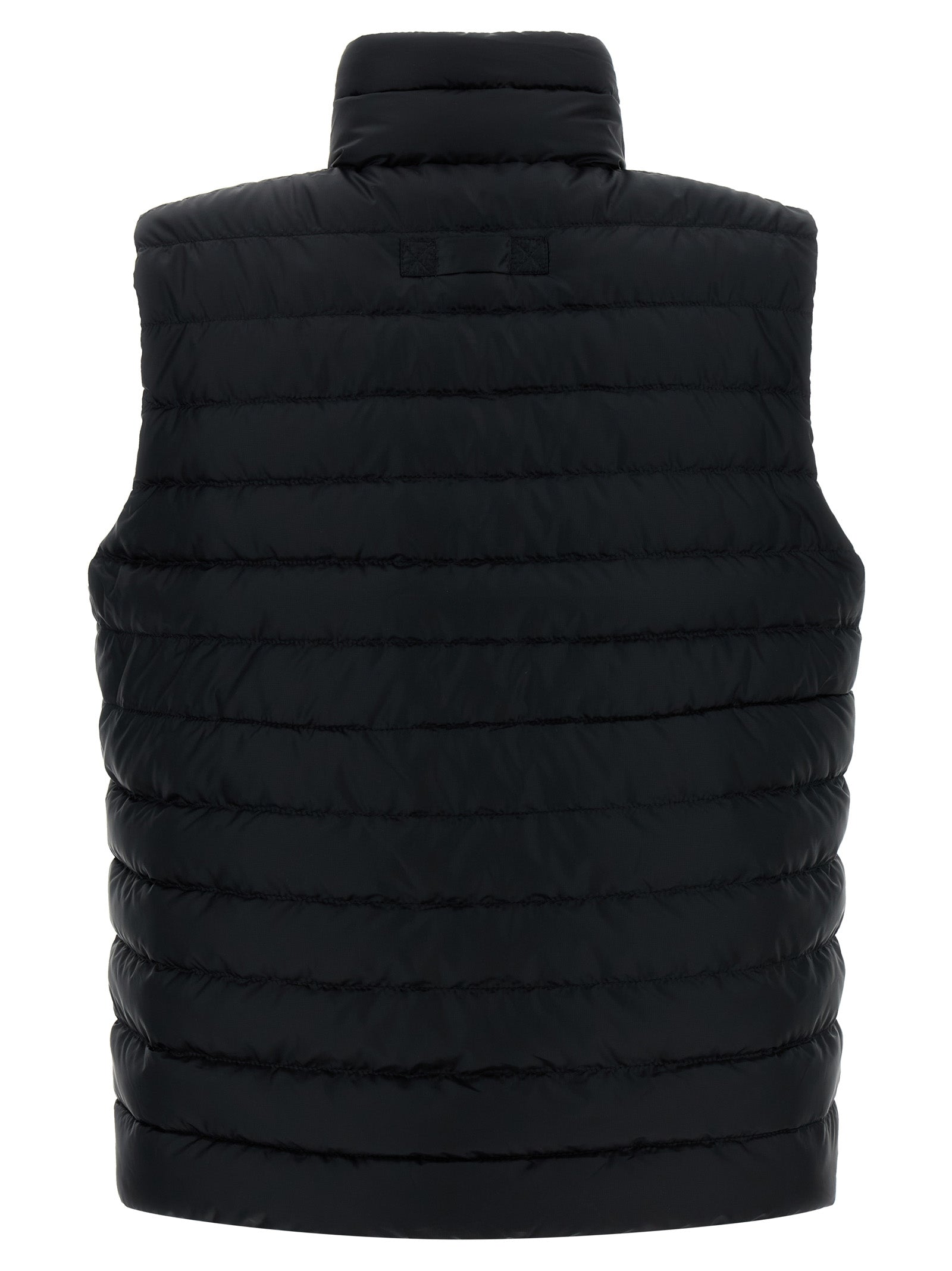 Black Polyamide Sleeveless Jacket