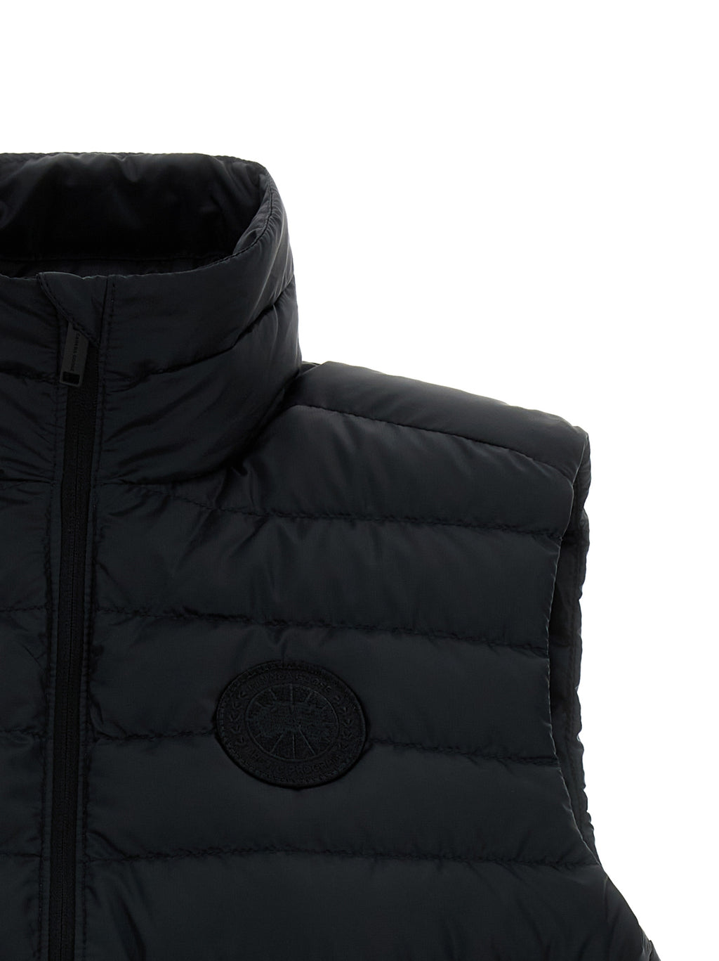 Black Polyamide Sleeveless Jacket