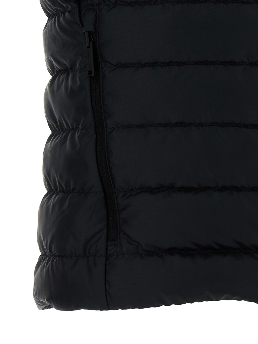 Black Polyamide Sleeveless Jacket