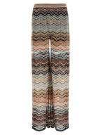 Multicolor Viscose Casual Pants