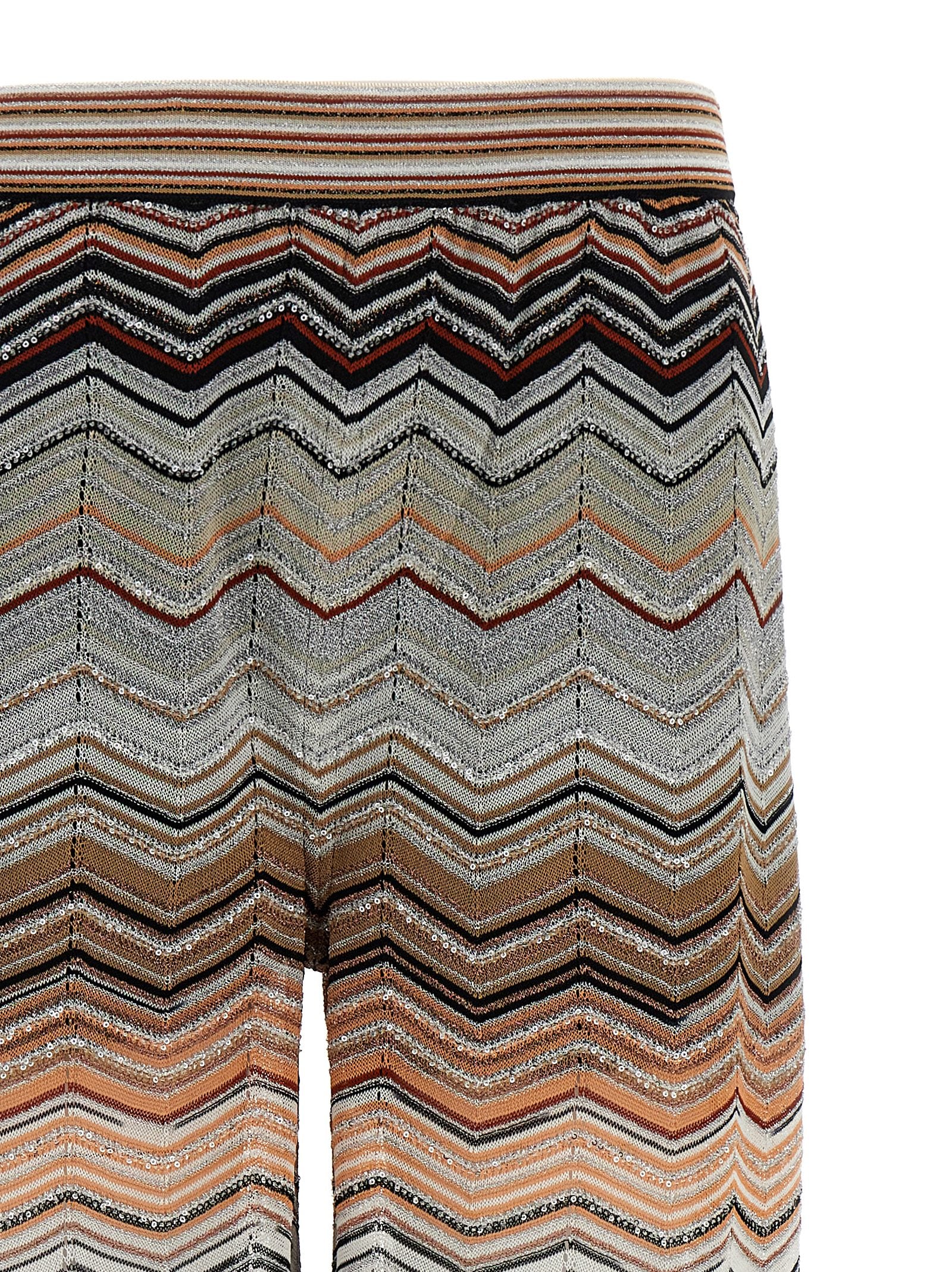 Multicolor Viscose Casual Pants