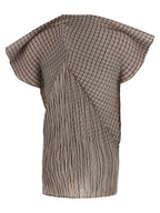 Issey Miyake Brown Polyester Blouse