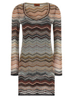 Missoni Brown Viscose Short Dress