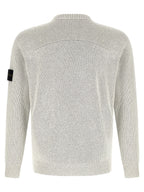 Stone Island Gray Cotton Cardigan