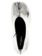 Maison Margiela Silver Calfskin Mid Heel Pumps
