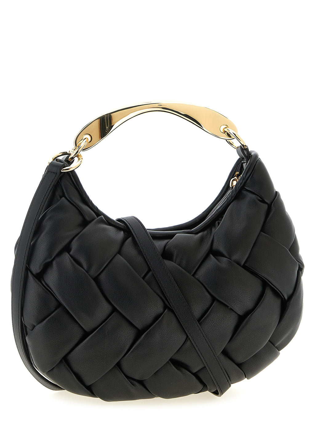 Schwarze Handtasche aus Polyethylen