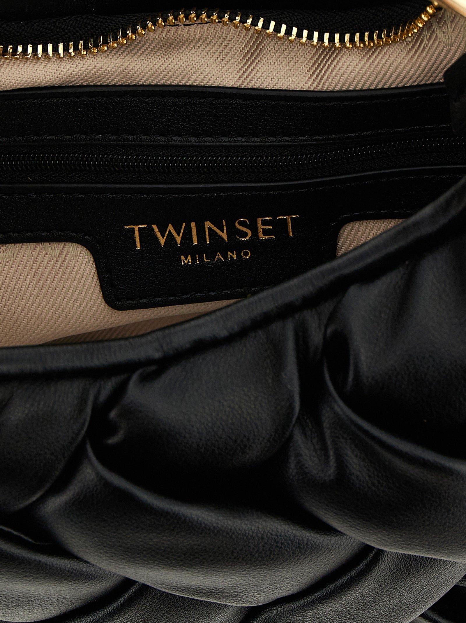 Schwarze Handtasche aus Polyethylen