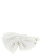 Maison Michel White Papier Headband