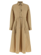 Moncler Beige Polyester Long Dress