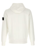 Stone Island White Cotton Sweatshirt