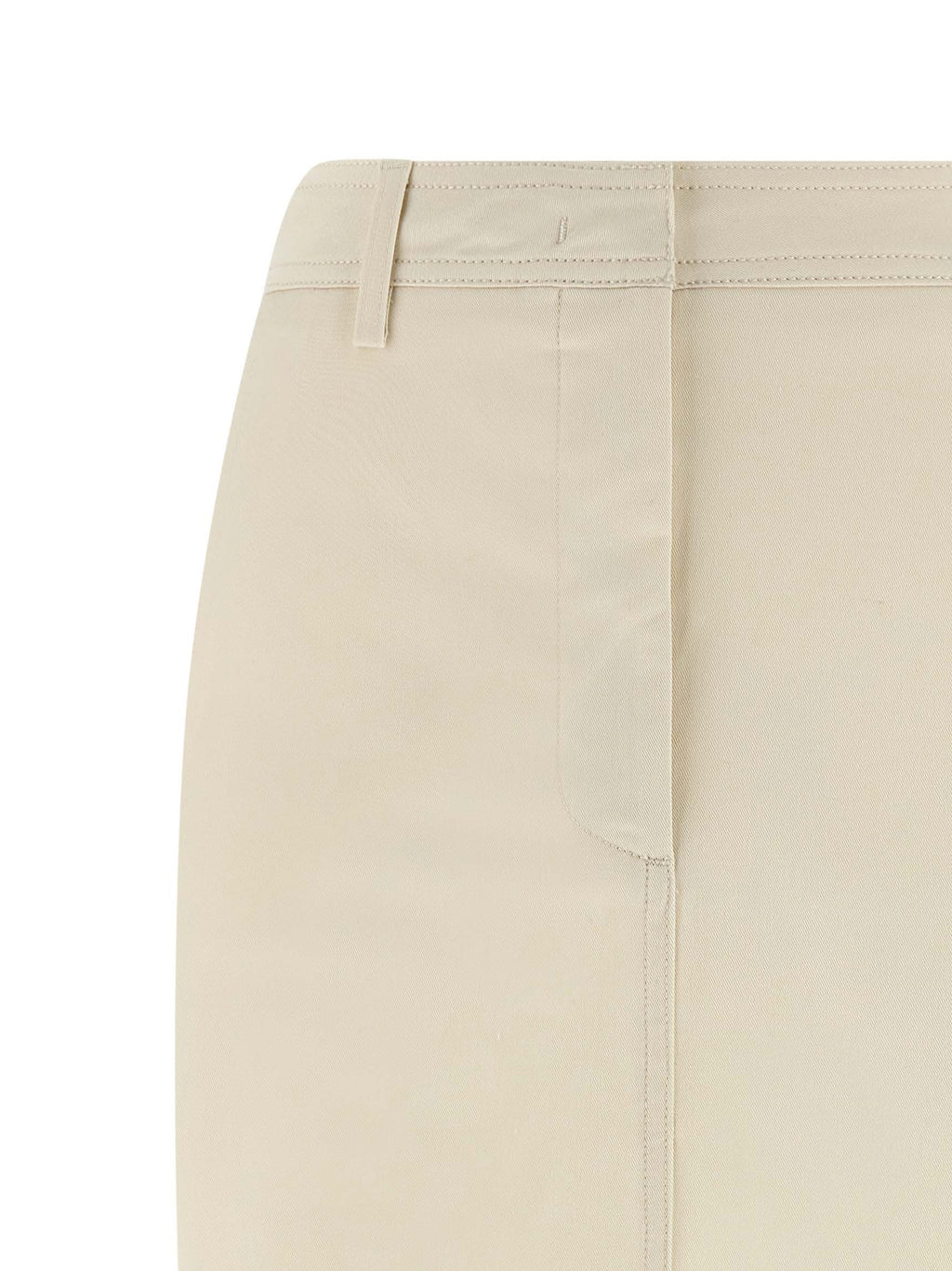 THELATEST White Cotton Midi Skirt