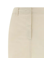 THELATEST White Cotton Midi Skirt