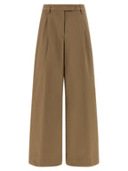THELATEST Brown Cotton Casual Pants