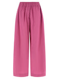 THELATEST Fuchsia Cotton Casual Pants